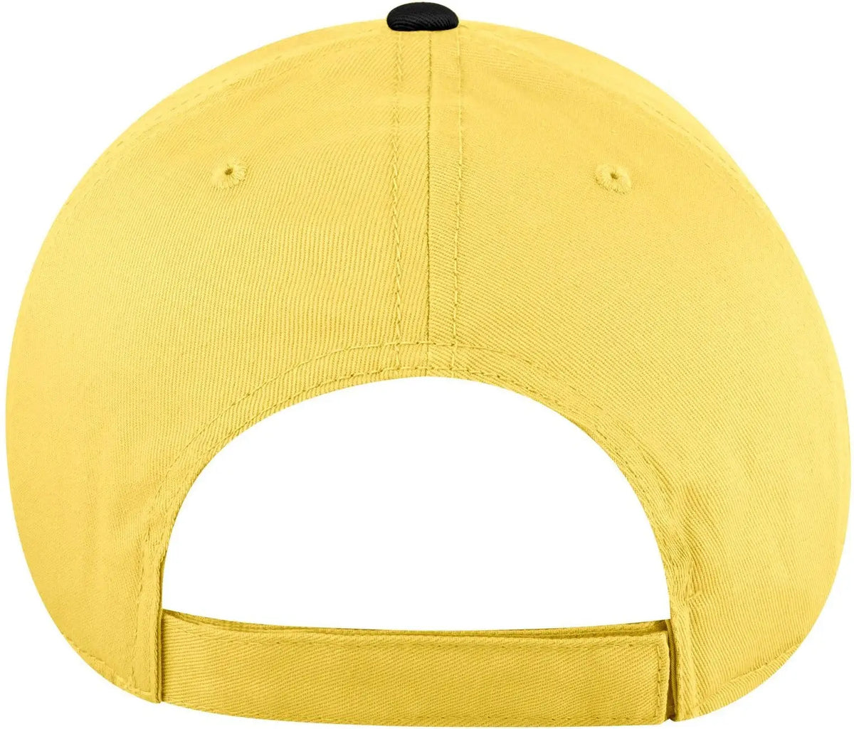 Otto 19-536 6 Panel Low Profile Baseball Cap - Blk/yel/yel