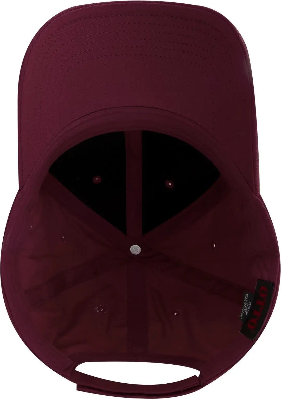Otto 19-536 6 Panel Low Profile Baseball Cap - Burg. Marn - 1/2’’ - 7 5/8’’