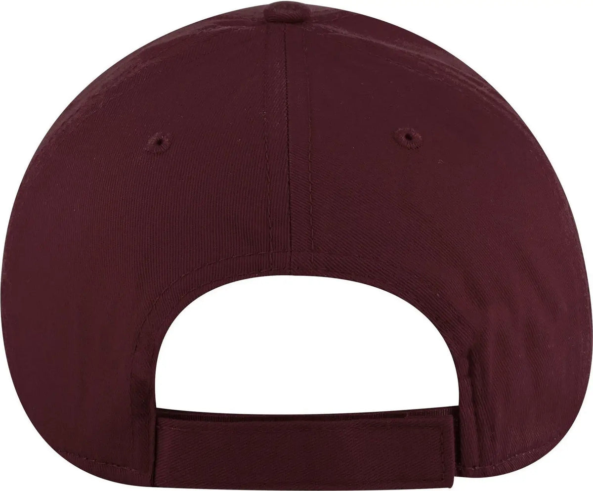 Otto 19-536 6 Panel Low Profile Baseball Cap - Burg. Marn - 1/2’’ - 7 5/8’’