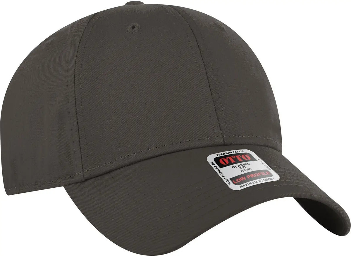 Otto 19-536 6 Panel Low Profile Baseball Cap - Char. Gray - 1/2’’ - 7 5/8’’