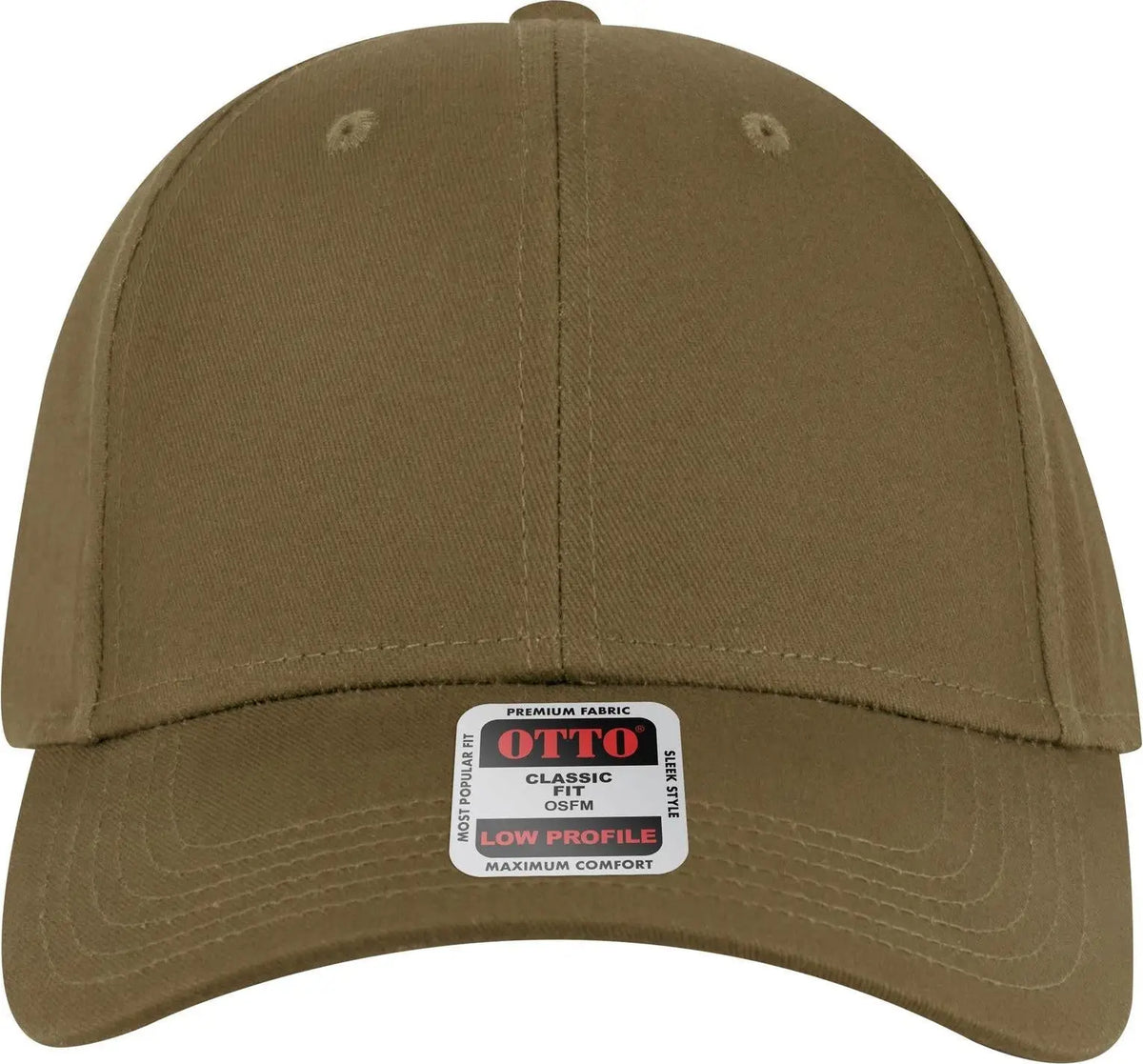 Otto 19-536 6 Panel Low Profile Baseball Cap - Coyote Brown - 1/2’’ - 7 5/8’’