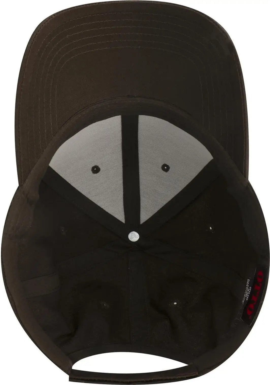 Otto 19-536 6 Panel Low Profile Baseball Cap - Dk. Brown - 1/2’’ - 7 5/8’’
