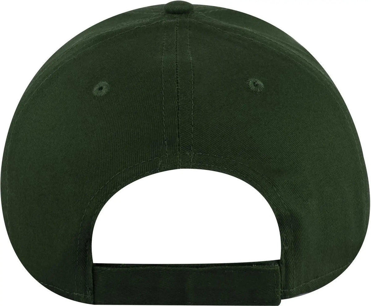 Otto 19-536 6 Panel Low Profile Baseball Cap - Dk. Green - 1/2’’ - 7 5/8’’