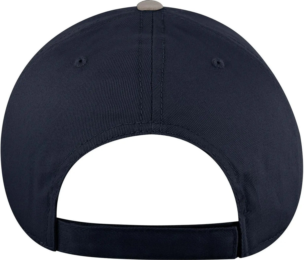 Otto 19-536 6 Panel Low Profile Baseball Cap - Gry/nvy/nvy