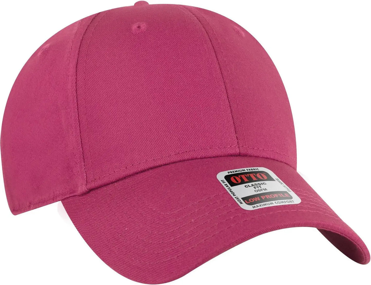 Otto 19-536 6 Panel Low Profile Baseball Cap - Hot Pink - 1/2’’ - 7 5/8’’