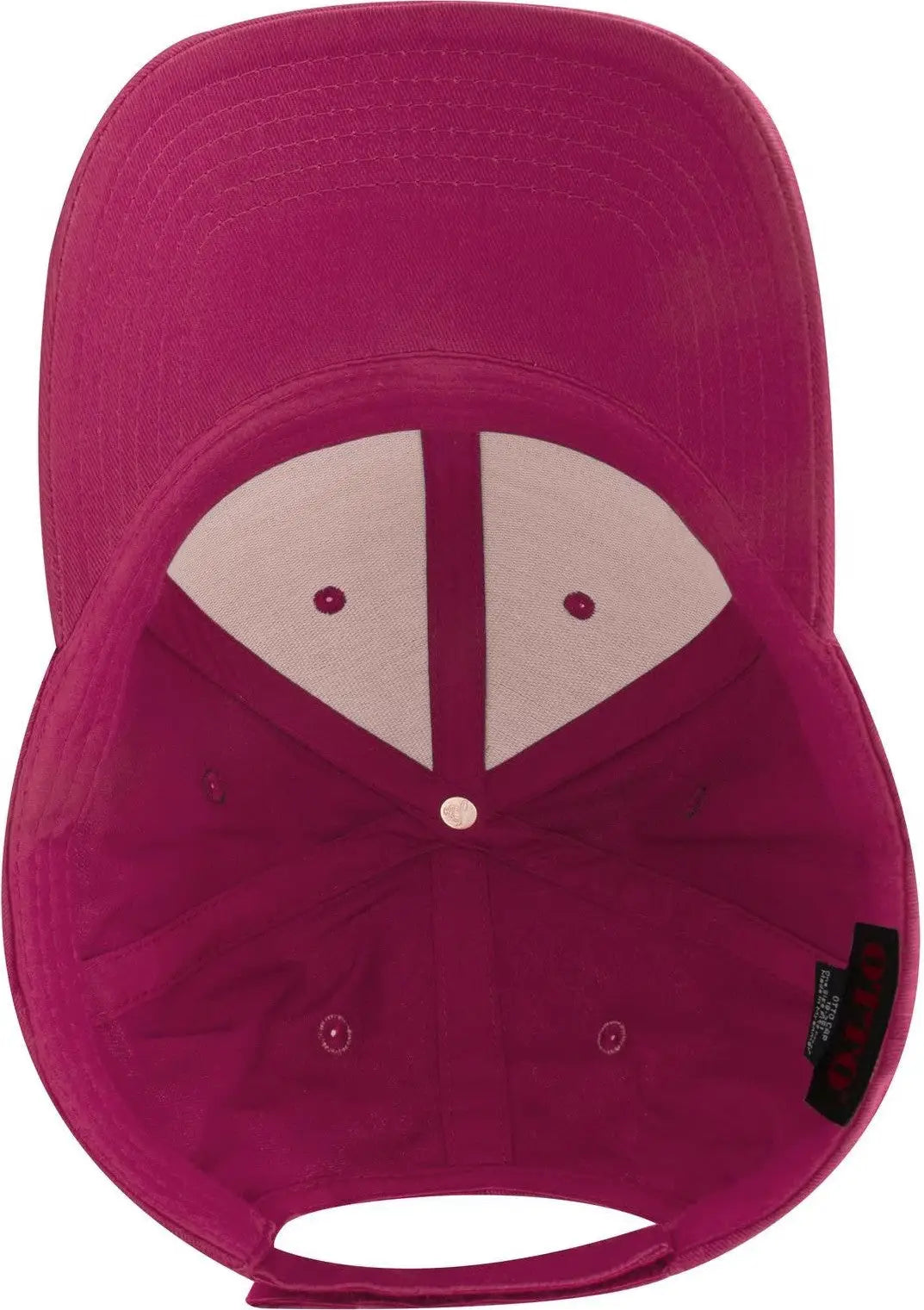 Otto 19-536 6 Panel Low Profile Baseball Cap - Hot Pink - 1/2’’ - 7 5/8’’