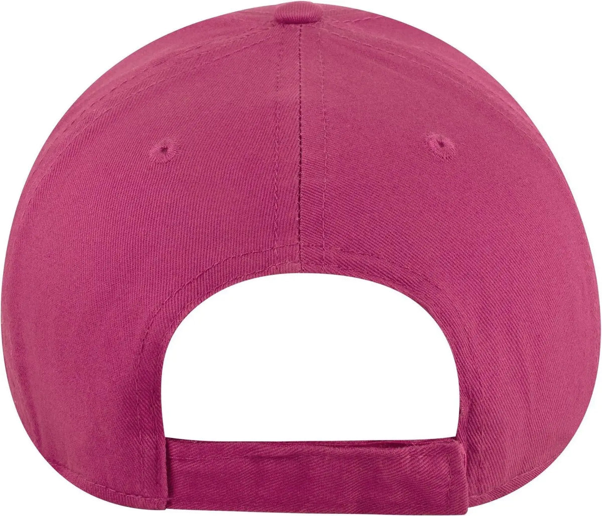 Otto 19-536 6 Panel Low Profile Baseball Cap - Hot Pink - 1/2’’ - 7 5/8’’