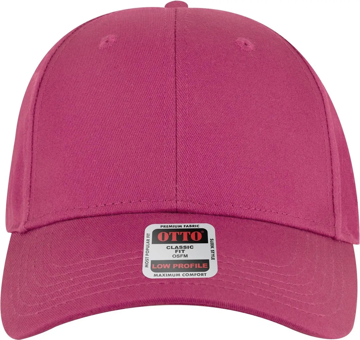 Otto 19-536 6 Panel Low Profile Baseball Cap - Hot Pink - 1/2’’ - 7 5/8’’