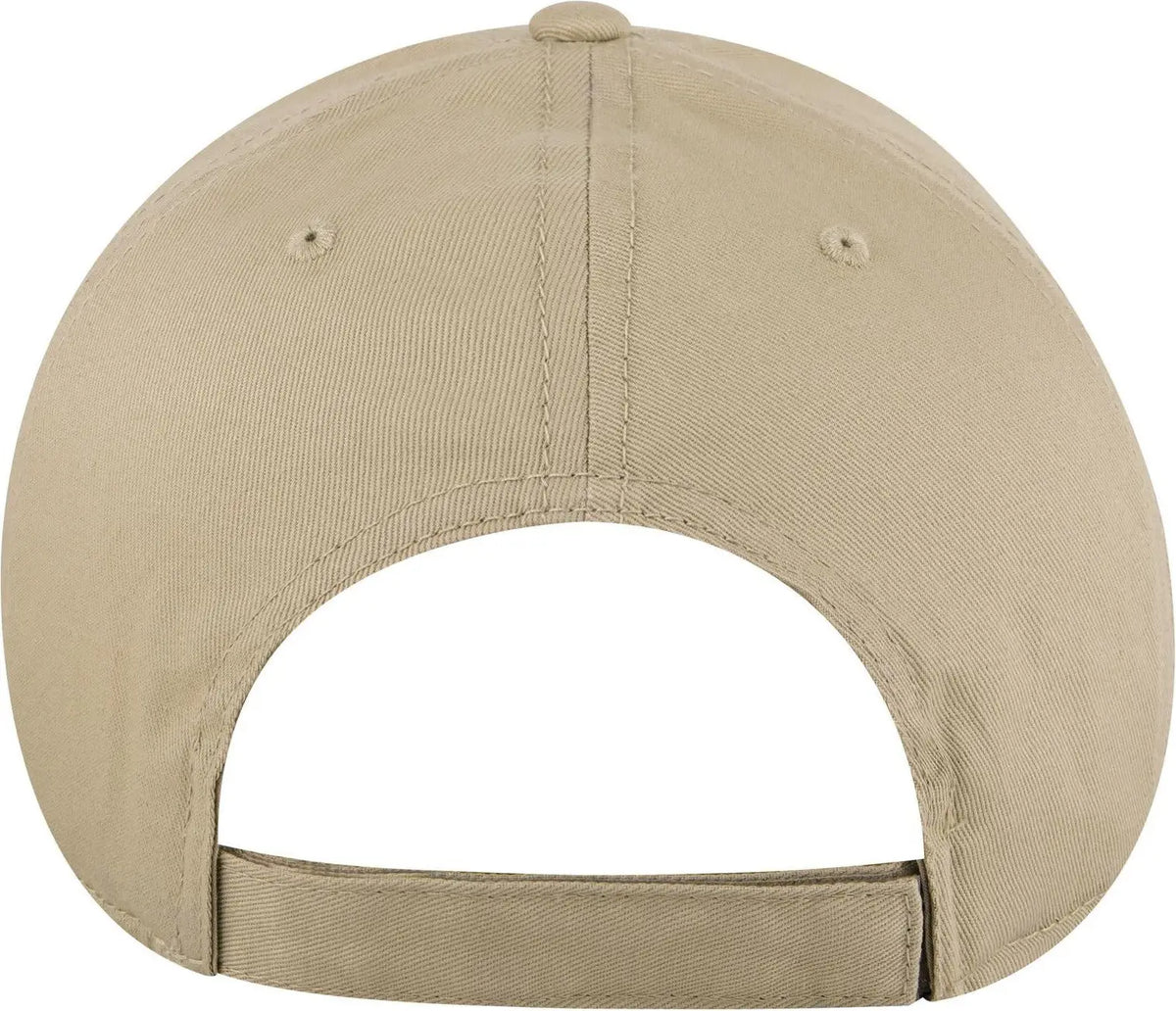 Otto 19-536 6 Panel Low Profile Baseball Cap - Khaki - 1/2’’ - 7 5/8’’
