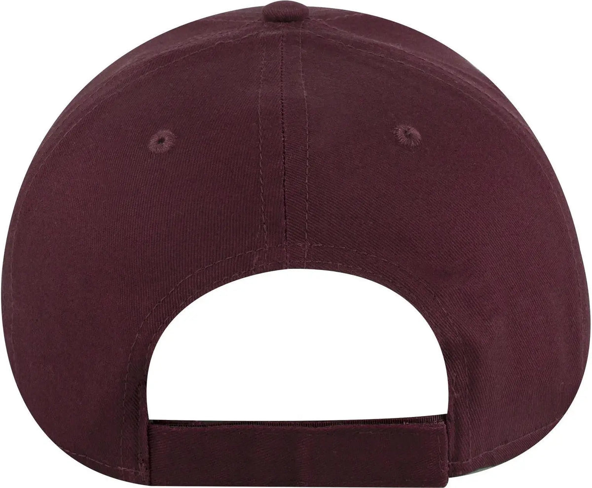 Otto 19-536 6 Panel Low Profile Baseball Cap - Maroon - 1/2’’ - 7 5/8’’