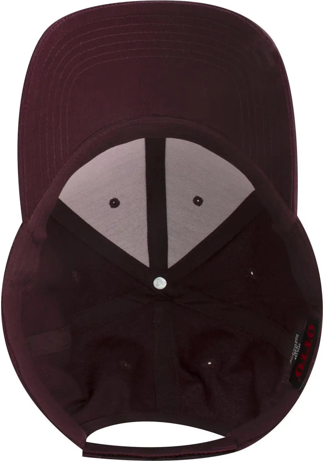 Otto 19-536 6 Panel Low Profile Baseball Cap - Maroon - 1/2’’ - 7 5/8’’