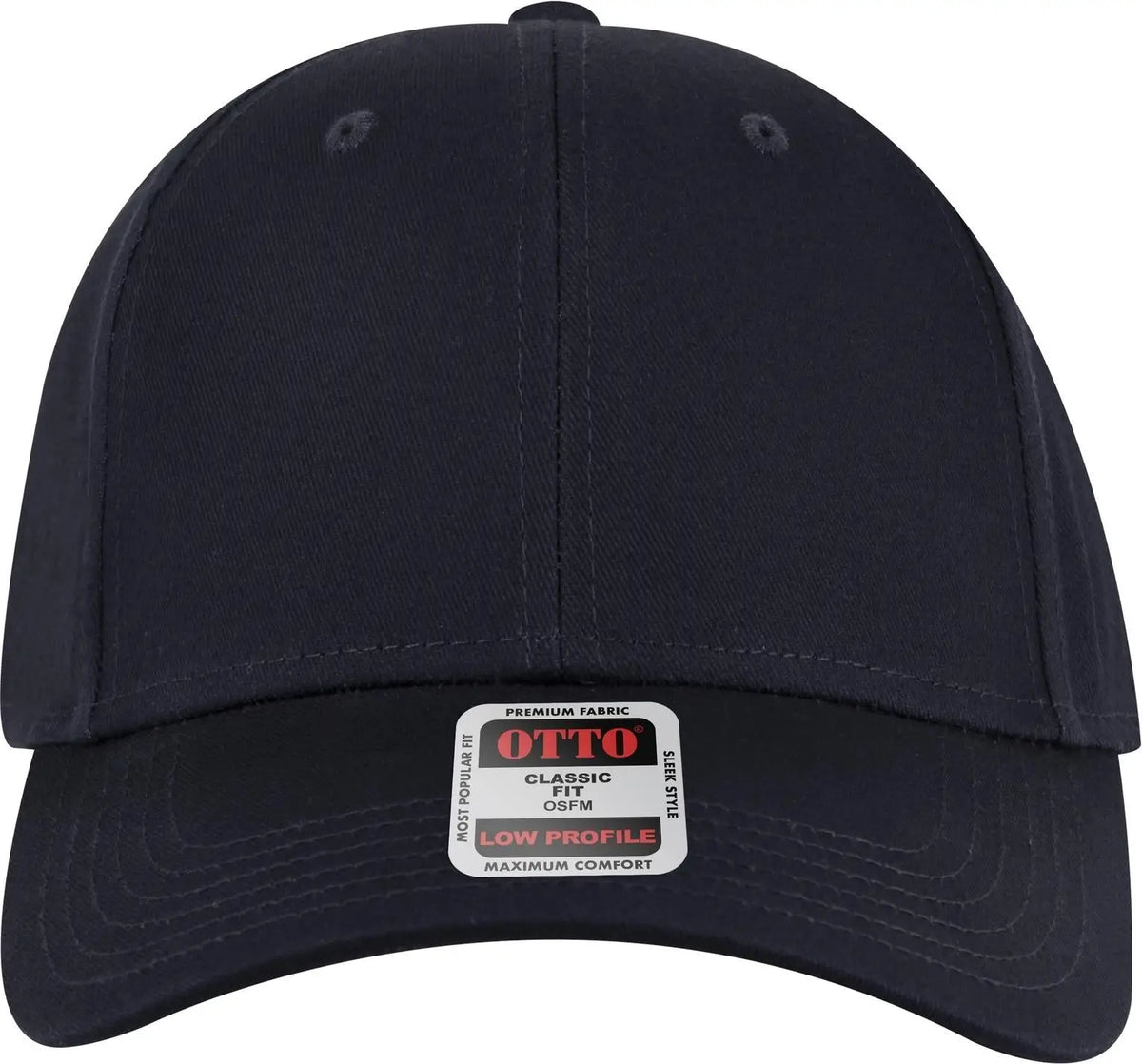 Otto 19-536 6 Panel Low Profile Baseball Cap - Navy - 1/2’’ - 7 5/8’’
