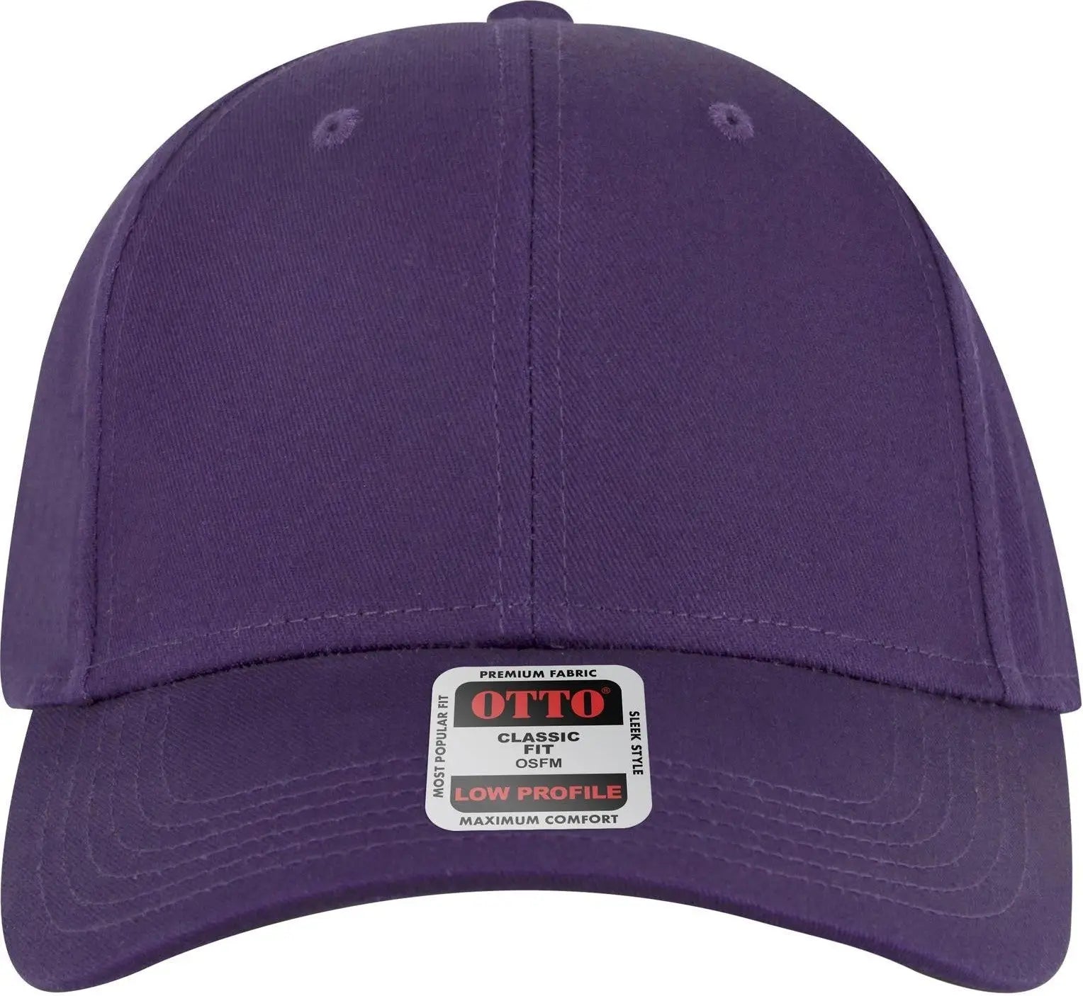 Otto 19-536 6 Panel Low Profile Baseball Cap - Purple - 1/2’’ - 7 5/8’’
