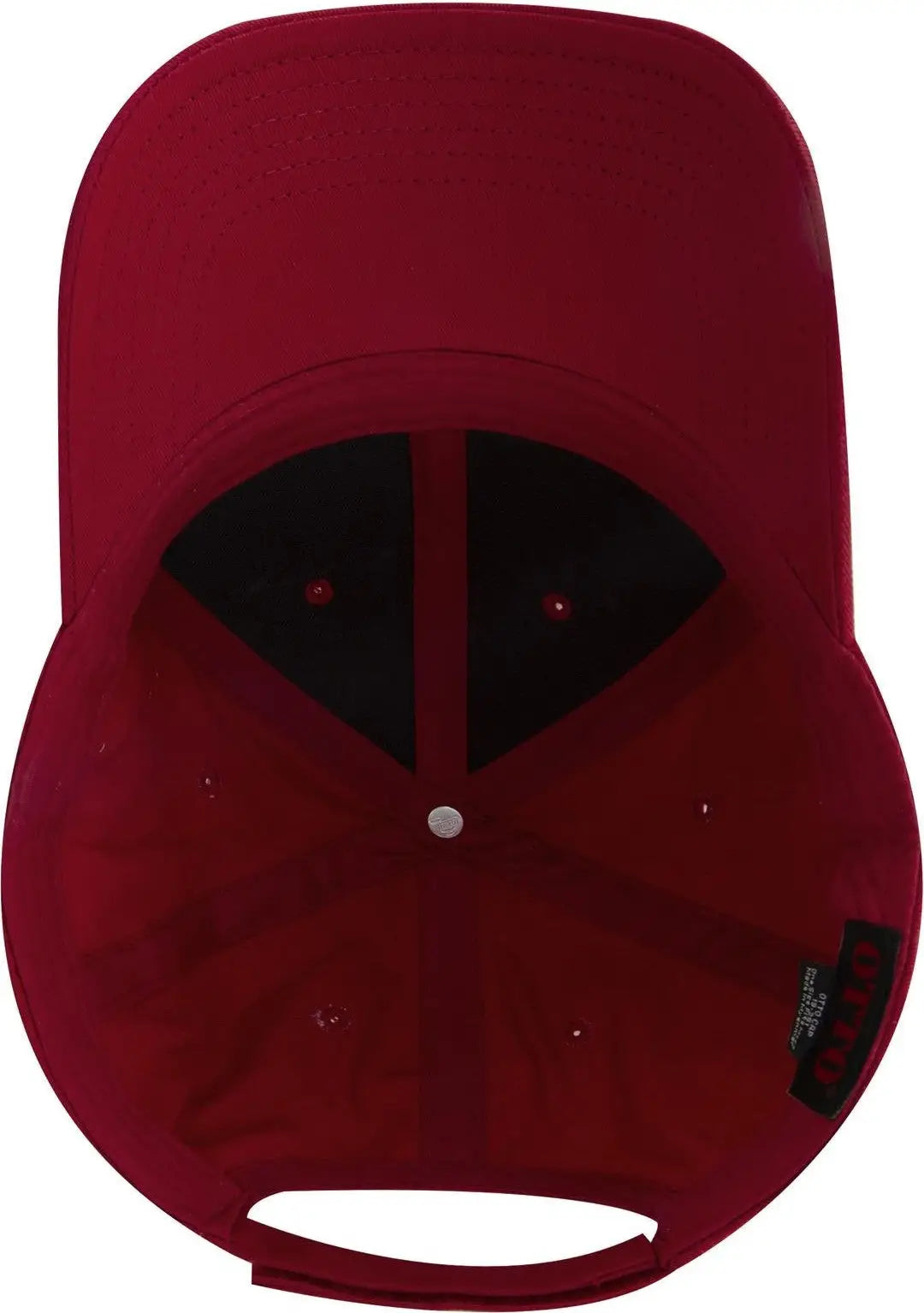 Otto 19-536 6 Panel Low Profile Baseball Cap - Red - 1/2’’ - 7 5/8’’