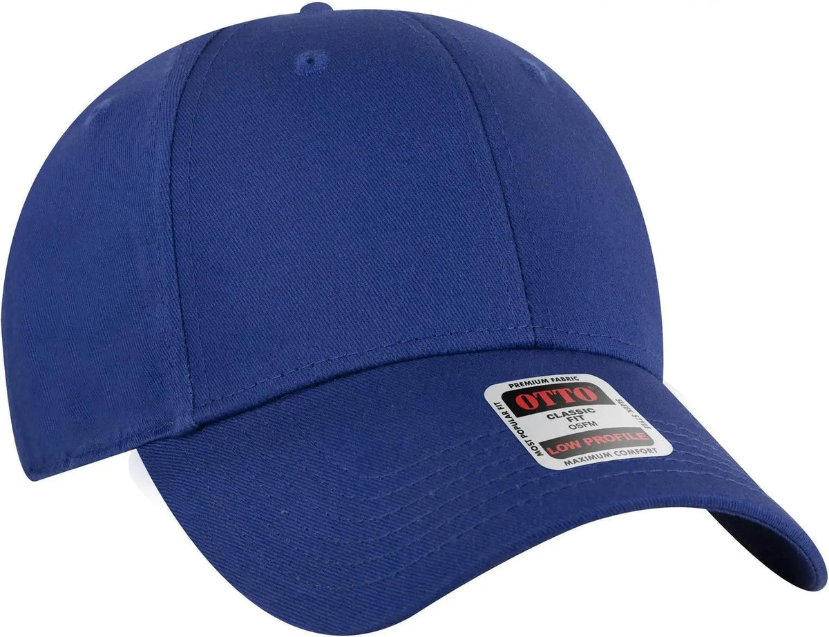 Otto 19-536 6 Panel Low Profile Baseball Cap - Royal - 1/2’’ - 7 5/8’’