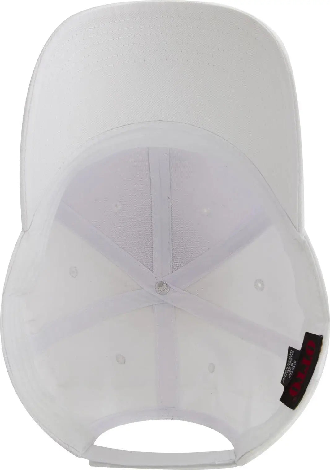 Otto 19-536 6 Panel Low Profile Baseball Cap - White - 1/2’’ - 7 5/8’’