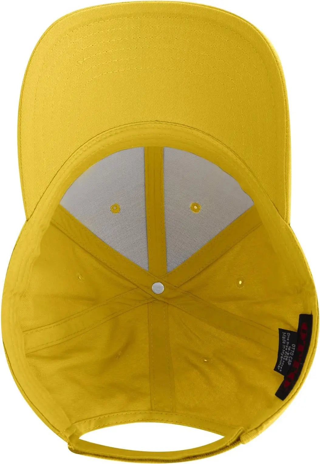 Otto 19-536 6 Panel Low Profile Baseball Cap - Yellow - 1/2’’ - 7 5/8’’