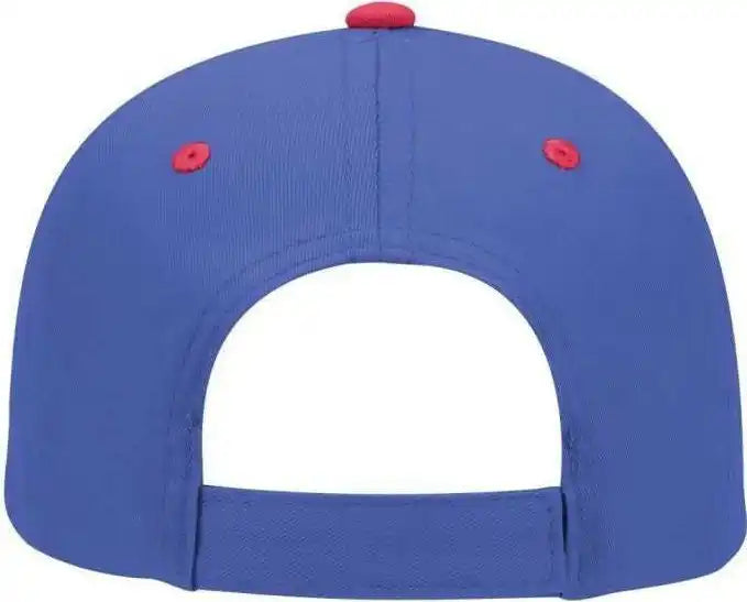 Otto 19-536 Cotton Twill Low Profile Pro Style Cap with 6 Embroidered Eyelets - Red Royal - one Size Fits Most