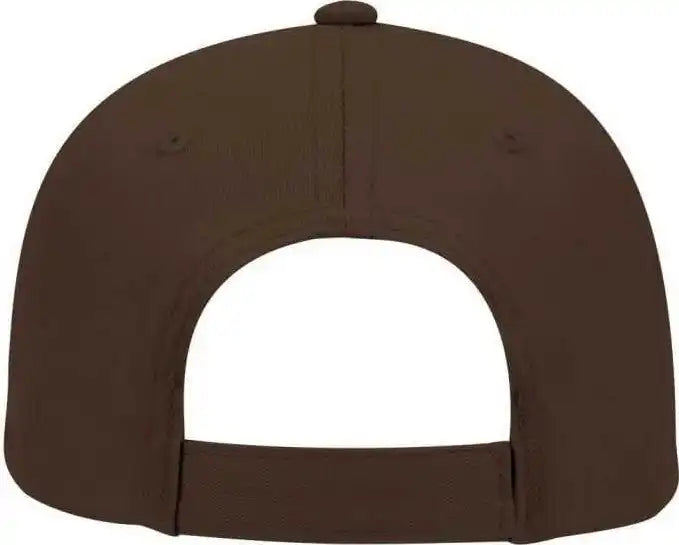 Otto 19-536 Cotton Twill Low Profile Pro Style Cap with 6 Embroidered Eyelets - Dark Brown - one Size Fits Most