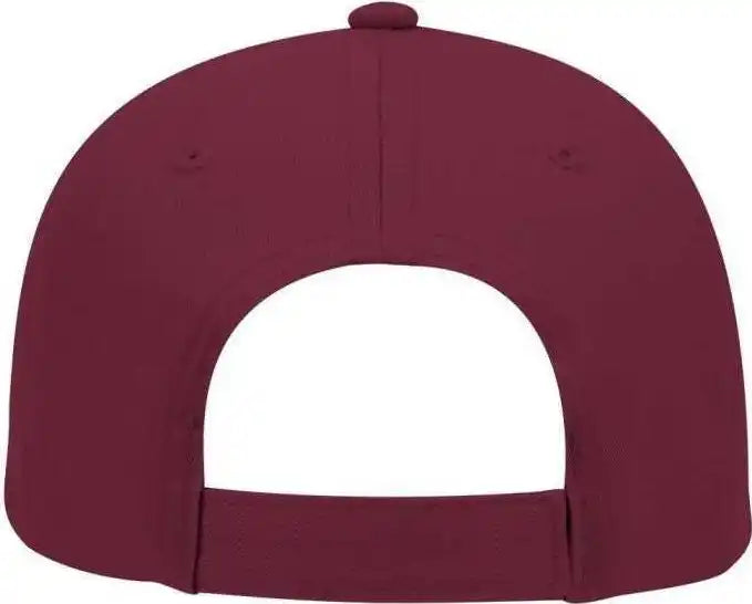 Otto 19-536 Cotton Twill Low Profile Pro Style Cap with 6 Embroidered Eyelets - Burgandy Maroon - one Size Fits Most