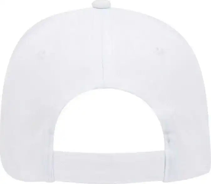 Otto 19-536 Cotton Twill Low Profile Pro Style Cap with 6 Embroidered Eyelets - White - one Size Fits Most