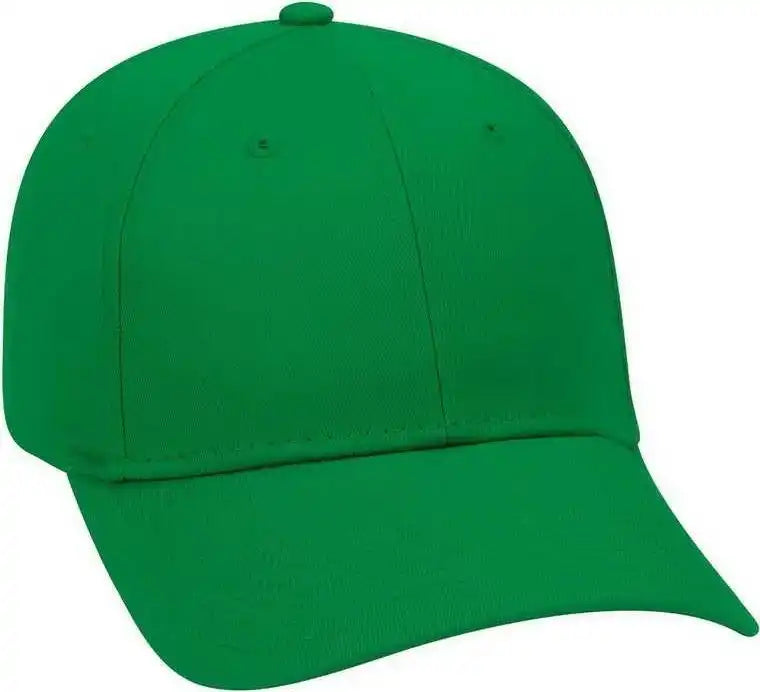 Otto 19-536 Cotton Twill Low Profile Pro Style Cap with 6 Embroidered Eyelets - Kelly - one Size Fits Most