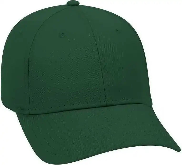 Otto 19 536 Cotton Twill Low Profile Pro Style Cap with 6 Embroidered Eyelets Dark Green Forest / one Size Fits Most