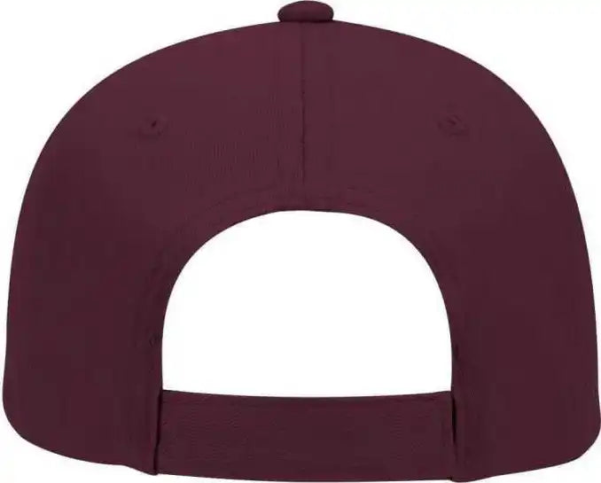 Otto 19-536 Cotton Twill Low Profile Pro Style Cap with 6 Embroidered Eyelets - Maroon - one Size Fits Most