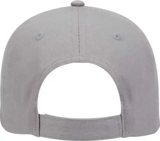 Otto 19 536 Cotton Twill Low Profile Pro Style Cap with 6 Embroidered Eyelets Gray / one Size Fits Most