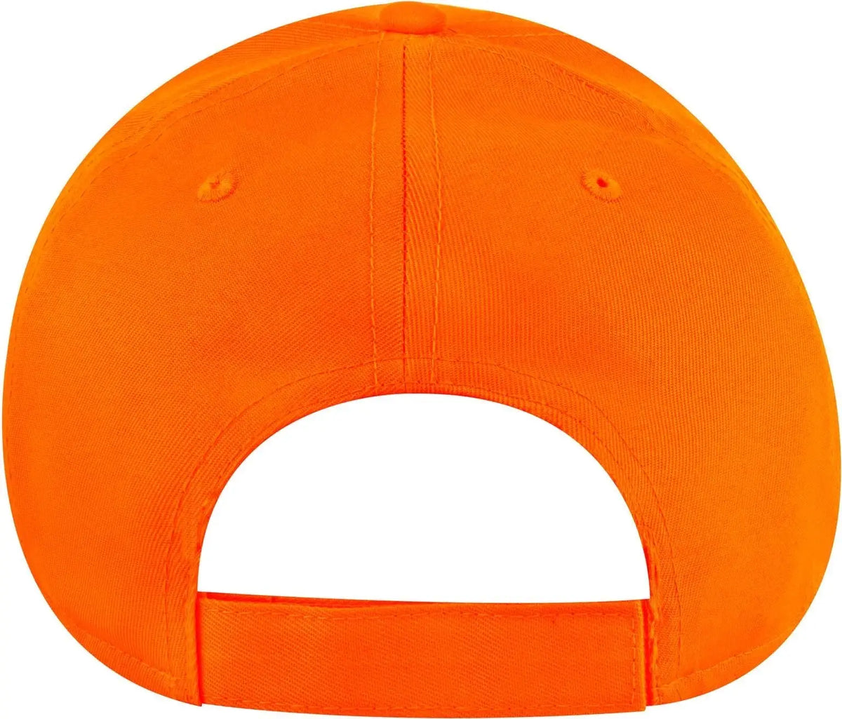 Otto 19-536 Neon 6 Panel Low Profile Baseball Cap - N. Orange - 1/2’’ - 7 5/8’’
