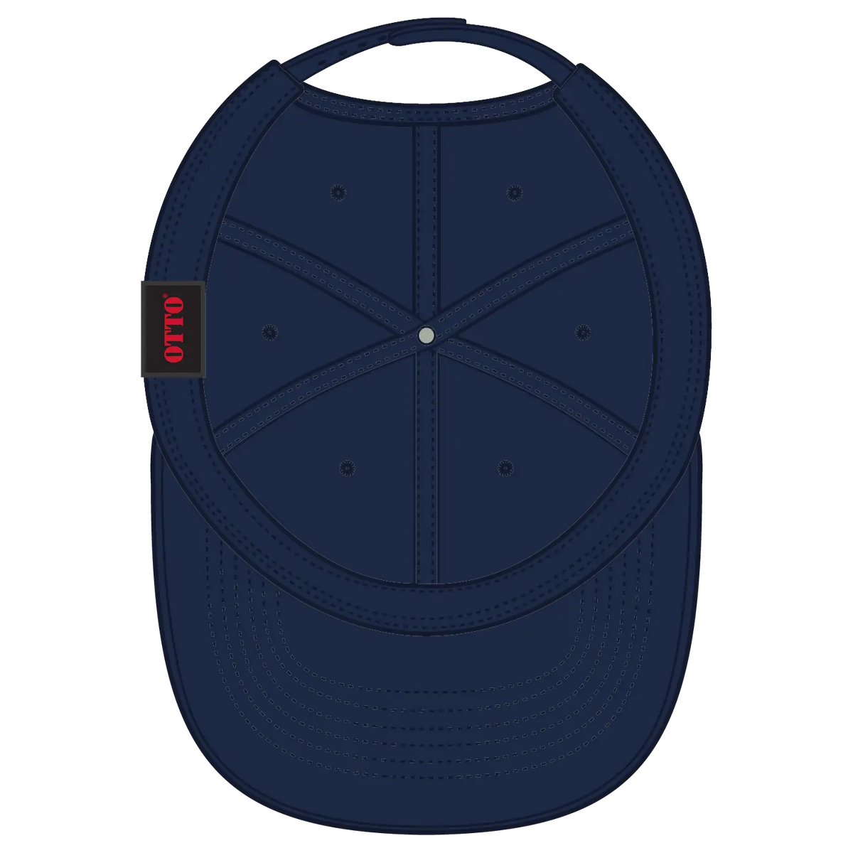 Otto 19-6 6 Panel Low Profile Baseball Cap - Navy - 7 3/8’’ - 5/8’’