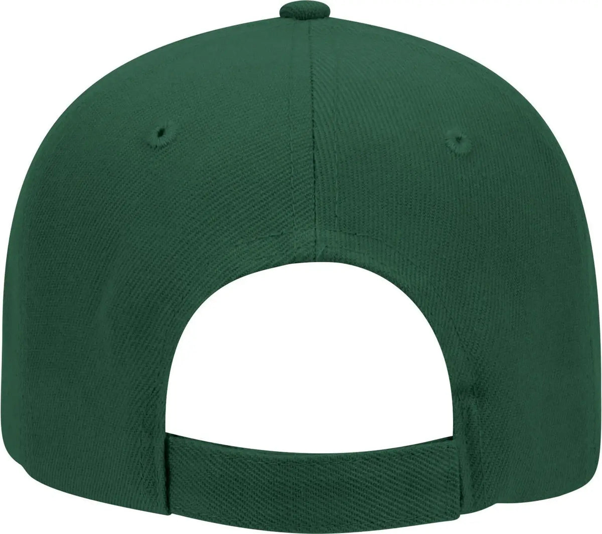 Otto 19-609 6 Panel Low Profile Baseball Cap - Dk. Green - 1/2’’ - 7 5/8’’