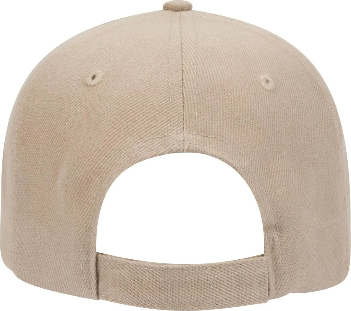 Otto 19-609 6 Panel Low Profile Baseball Cap - Khaki - 1/2’’ - 7 5/8’’