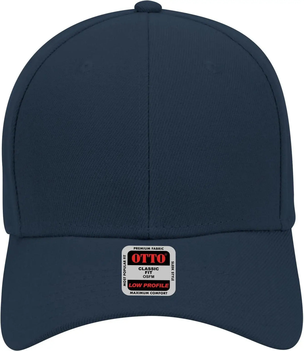 Otto 19-609 6 Panel Low Profile Baseball Cap - Navy - 1/2’’ - 7 5/8’’