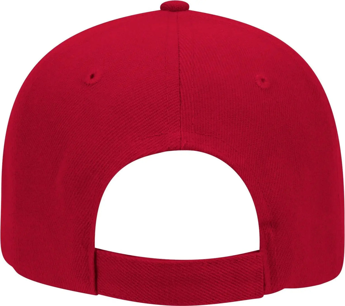 Otto 19-609 6 Panel Low Profile Baseball Cap - Red - 1/2’’ - 7 5/8’’
