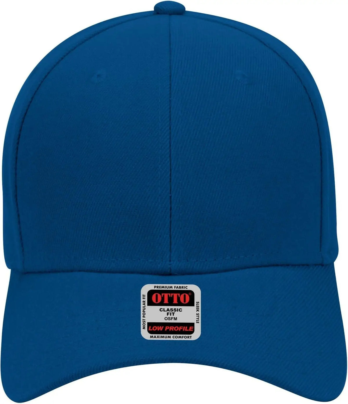 Otto 19-609 6 Panel Low Profile Baseball Cap - Royal - 1/2’’ - 7 5/8’’