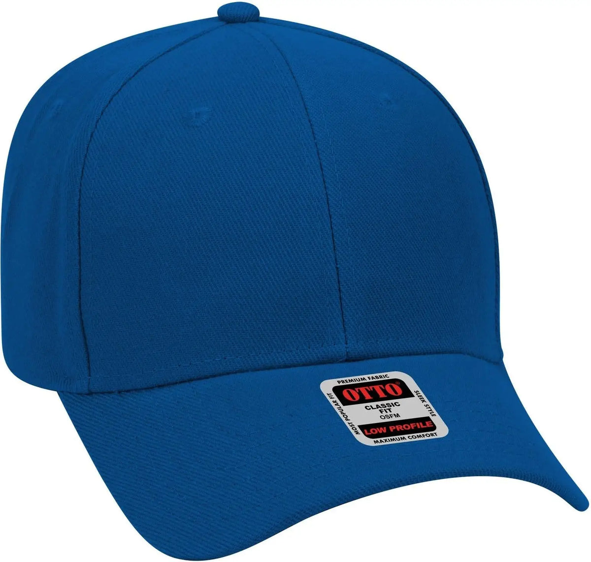 Otto 19-609 6 Panel Low Profile Baseball Cap - Royal - 1/2’’ - 7 5/8’’