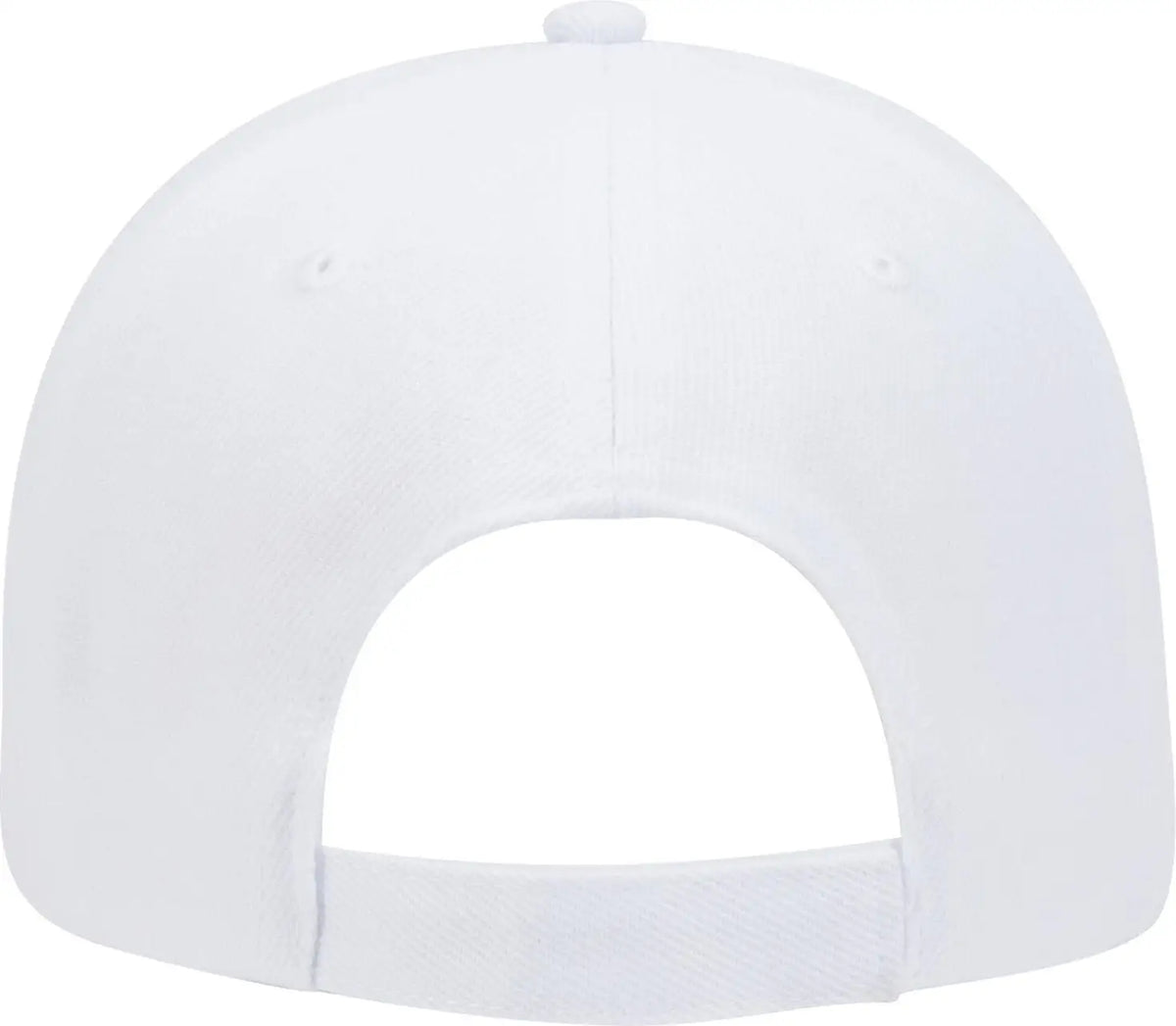 Otto 19-609 6 Panel Low Profile Baseball Cap - White - 1/2’’ - 7 5/8’’
