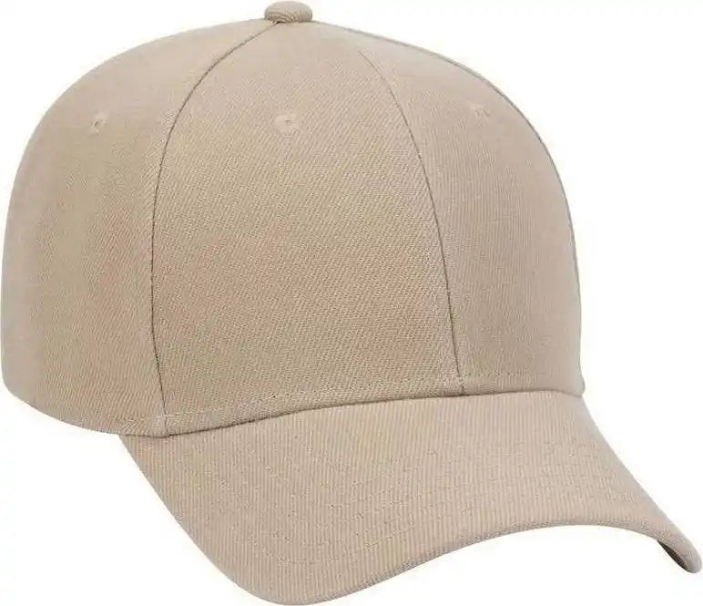 Otto 19-609 Alternative Wool Blend Low Profile Pro Style Cap - Khaki - one Size Fits Most