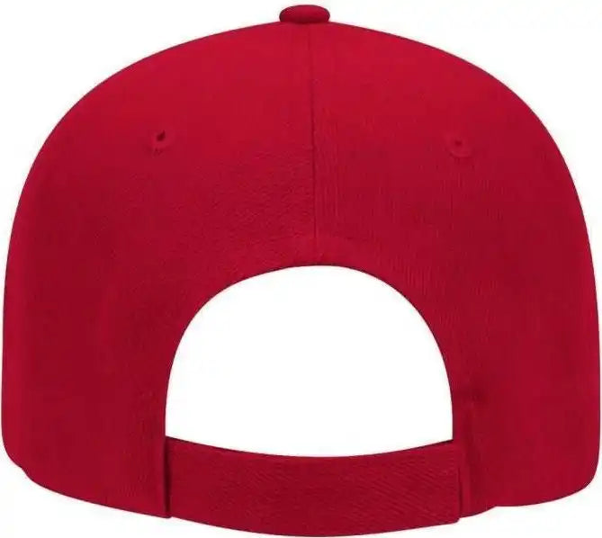 Otto 19-609 Alternative Wool Blend Low Profile Pro Style Cap - Red - one Size Fits Most
