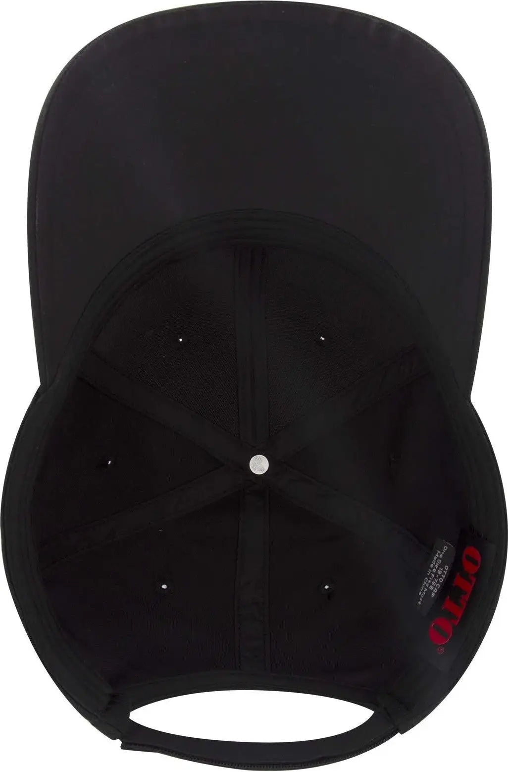 Otto 19-768 6 Panel Low Profile Baseball Cap - Black - 1/2’’ - 7 5/8’’