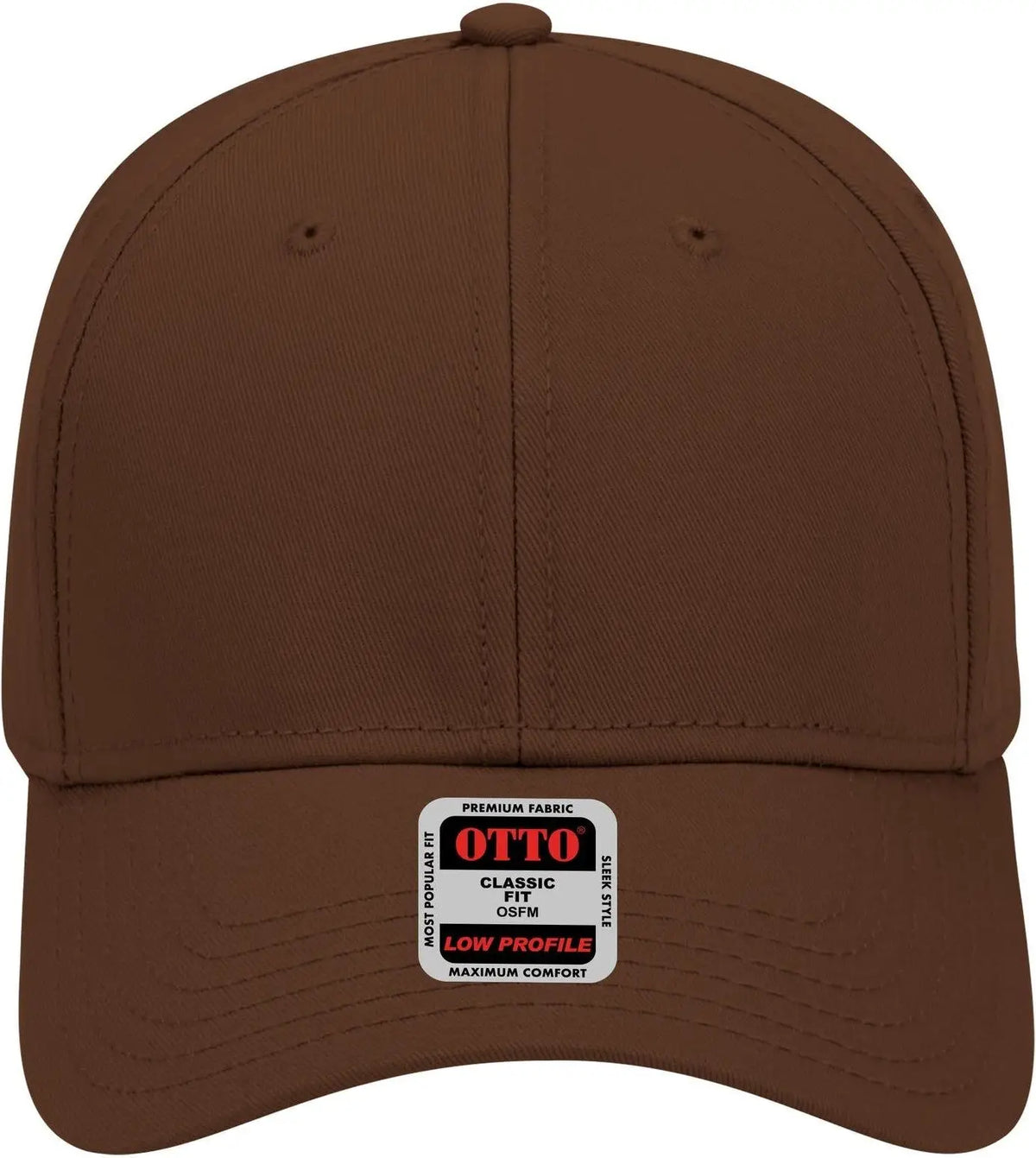 Otto 19-768 6 Panel Low Profile Baseball Cap - Brown - 1/2’’ - 7 5/8’’