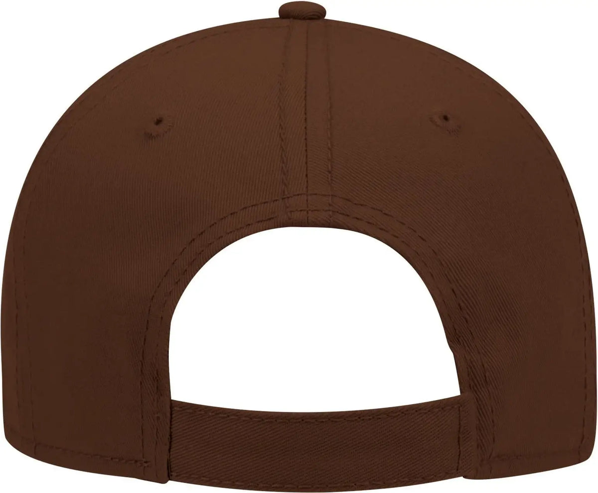 Otto 19-768 6 Panel Low Profile Baseball Cap - Brown