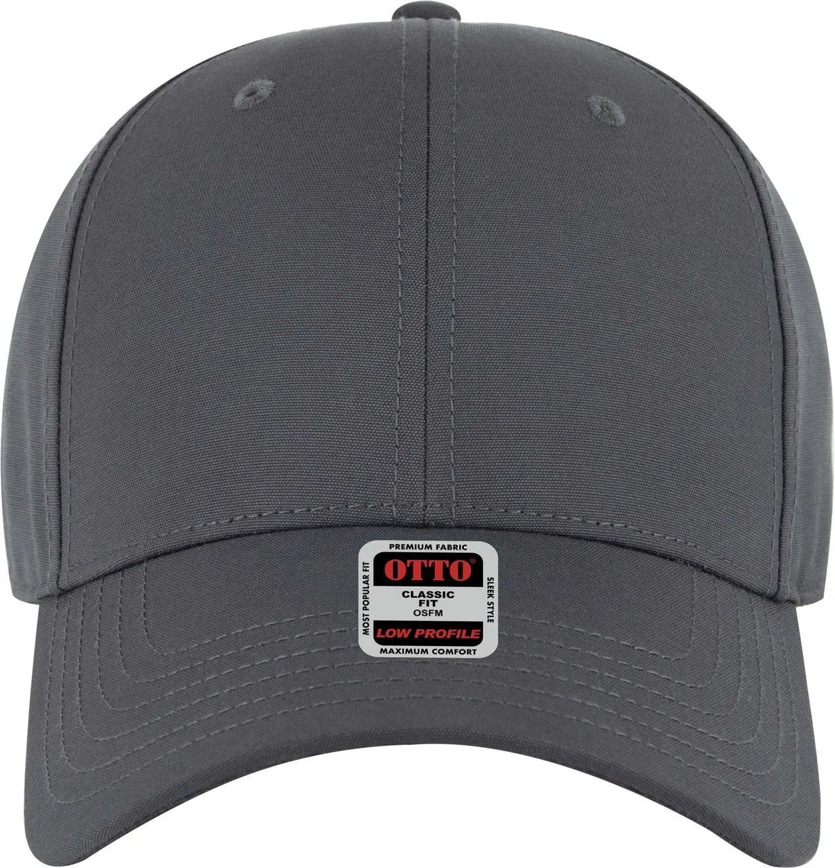 Otto 19-768 6 Panel Low Profile Baseball Cap - Ch Gry - 1/2’’ - 7 5/8’’