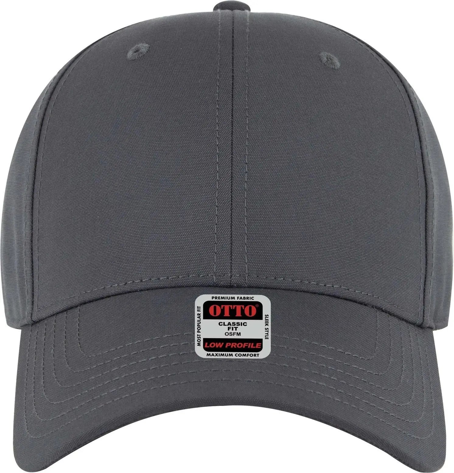 Otto 19-768 6 Panel Low Profile Baseball Cap - Ch Gry - 1/2’’ - 7 5/8’’