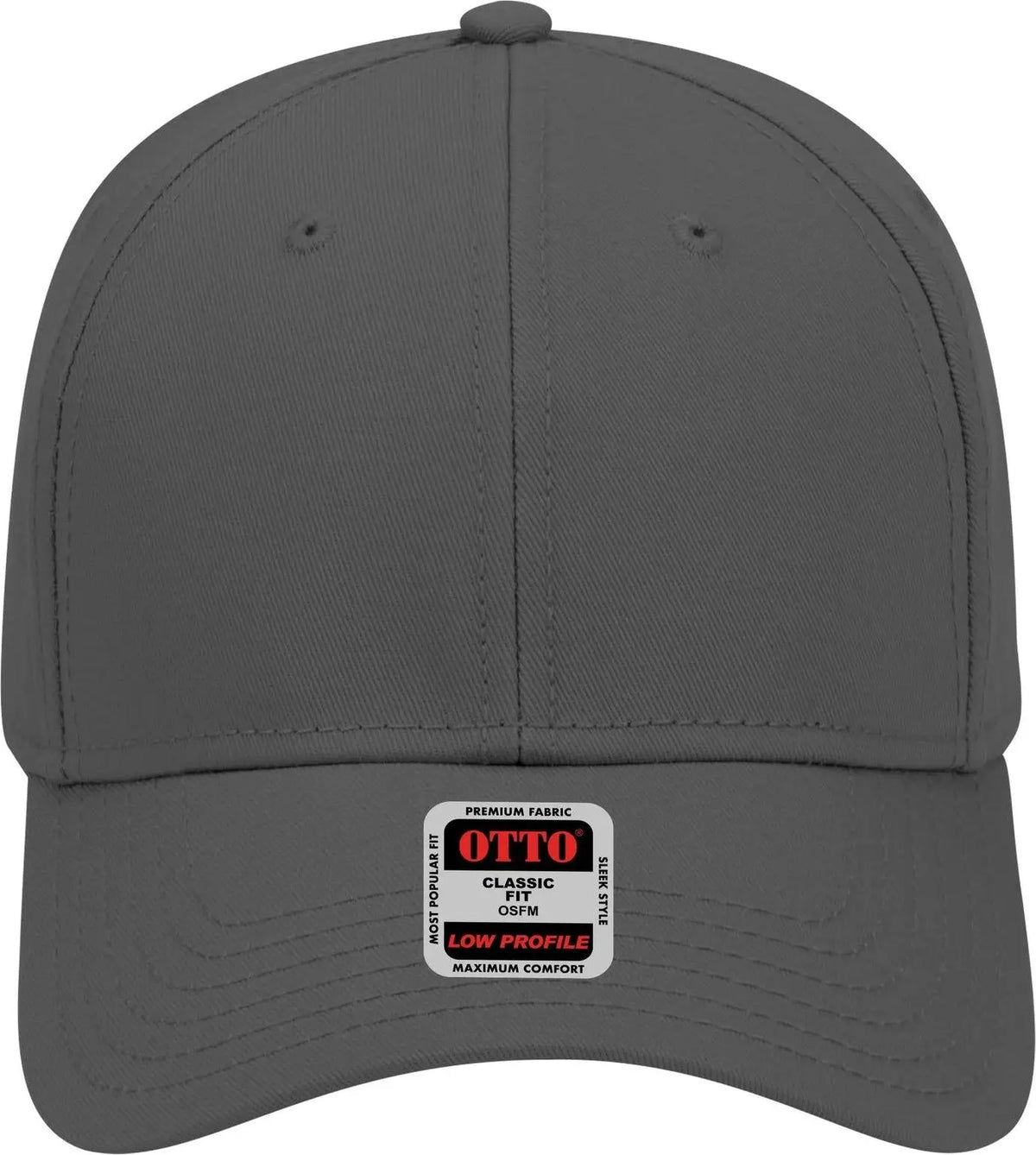 Otto 19-768 6 Panel Low Profile Baseball Cap - Char. Gray - 1/2’’ - 7 5/8’’
