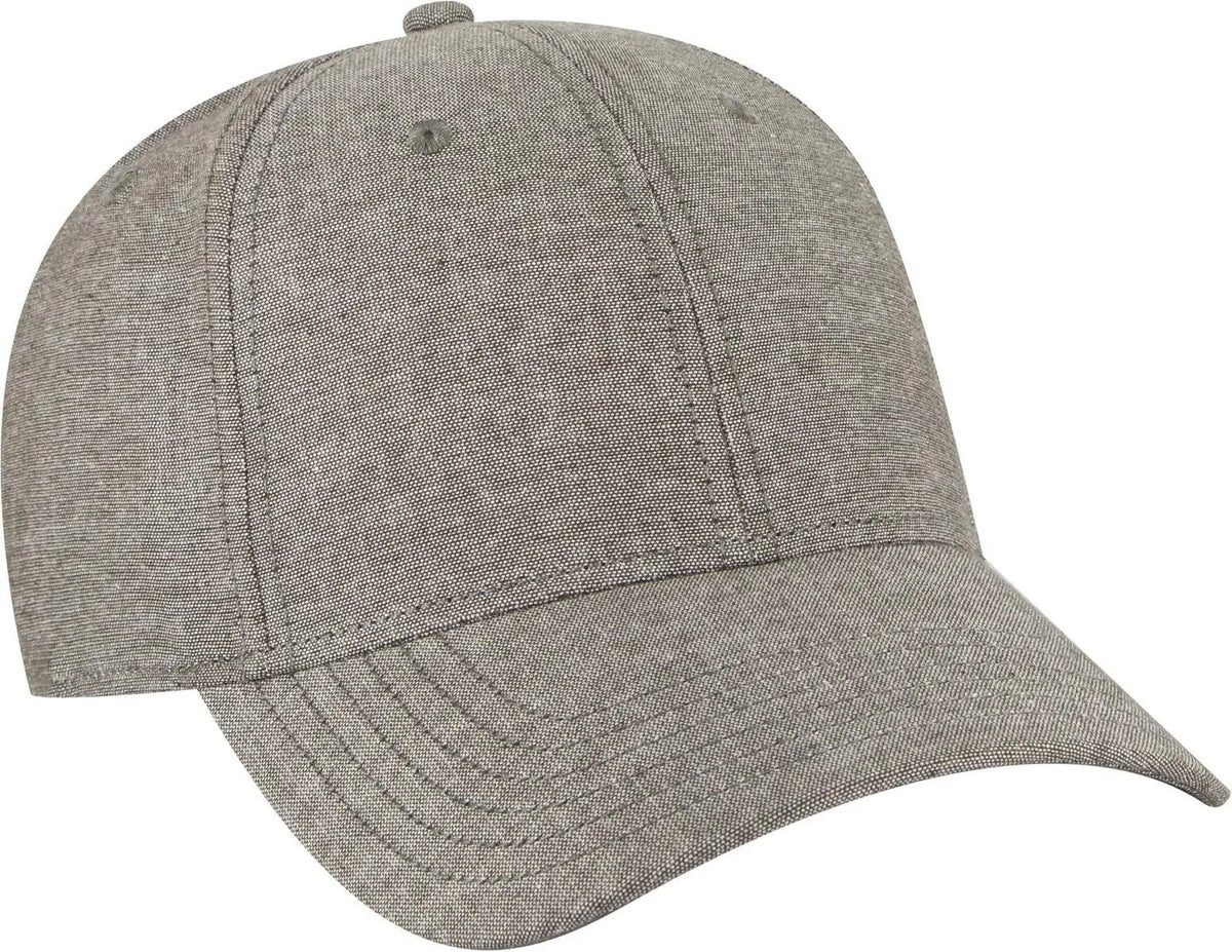Otto 19-768 6 Panel Low Profile Baseball Cap - Char. Gray - 1/2’’ - 7 5/8’’
