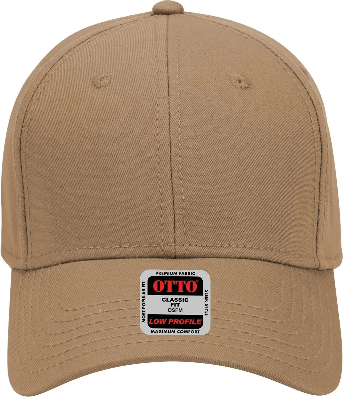 Otto 19-768 6 Panel Low Profile Baseball Cap - Coyote Brown - 1/2’’ - 7 5/8’’
