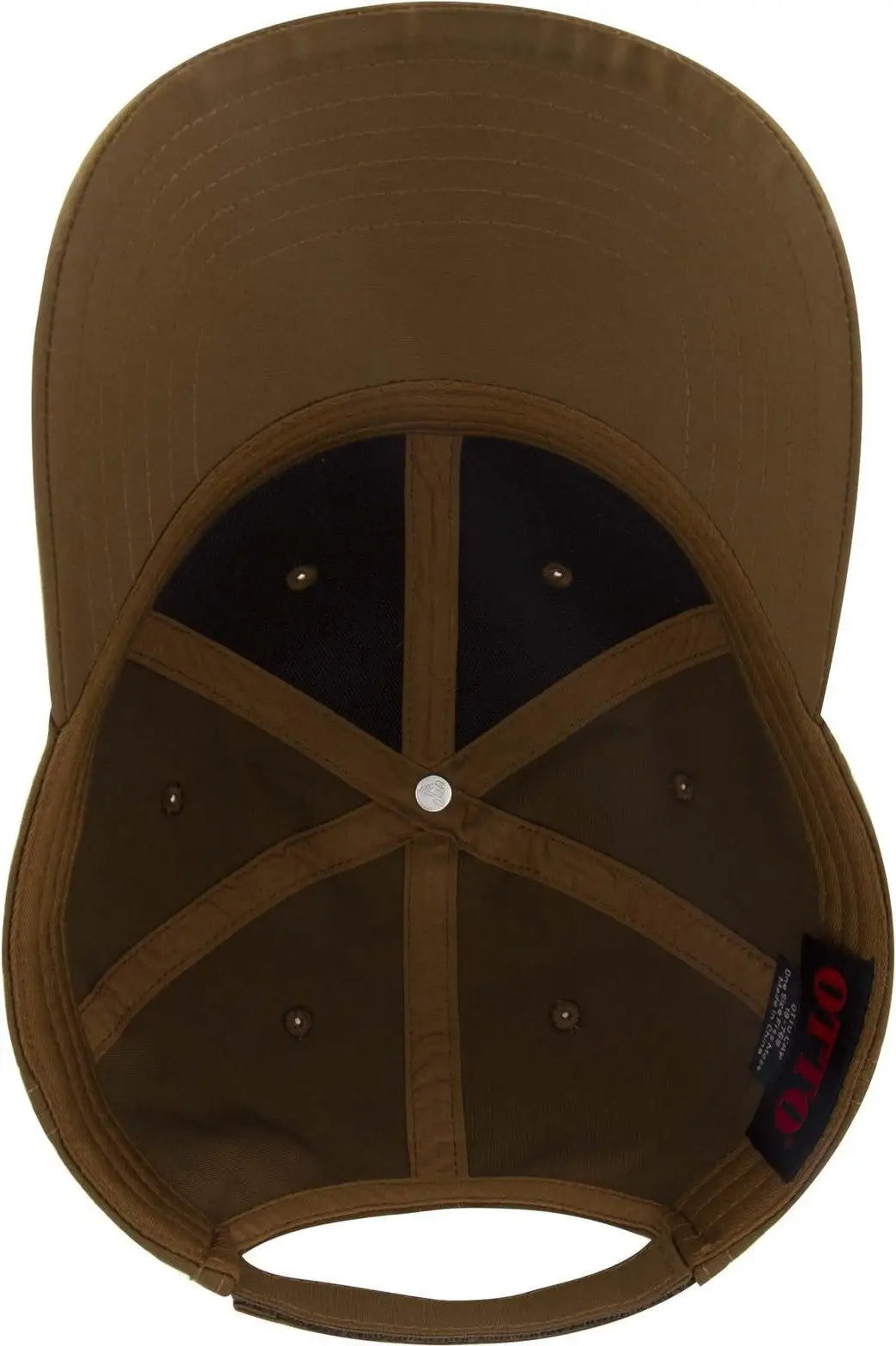 Otto 19-768 6 Panel Low Profile Baseball Cap - Cy Brn - 1/2’’ - 7 5/8’’