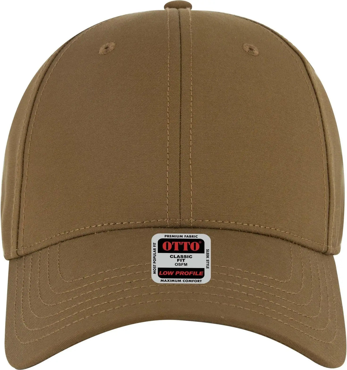 Otto 19-768 6 Panel Low Profile Baseball Cap - Cy Brn - 1/2’’ - 7 5/8’’
